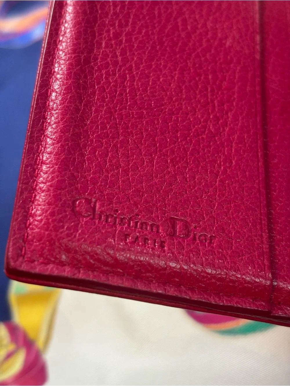AUTHENTIC Christian Dior Lady Dior Charm Wallet - Pink Cannage Stitching EUC - Picture 8 of 9